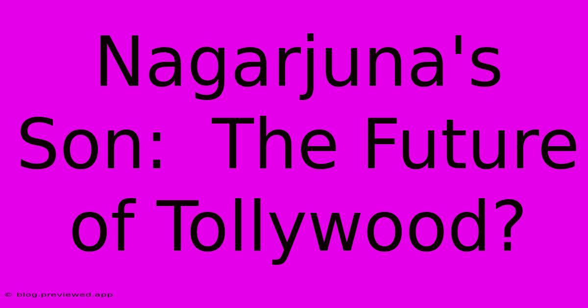 Nagarjuna's Son:  The Future Of Tollywood?