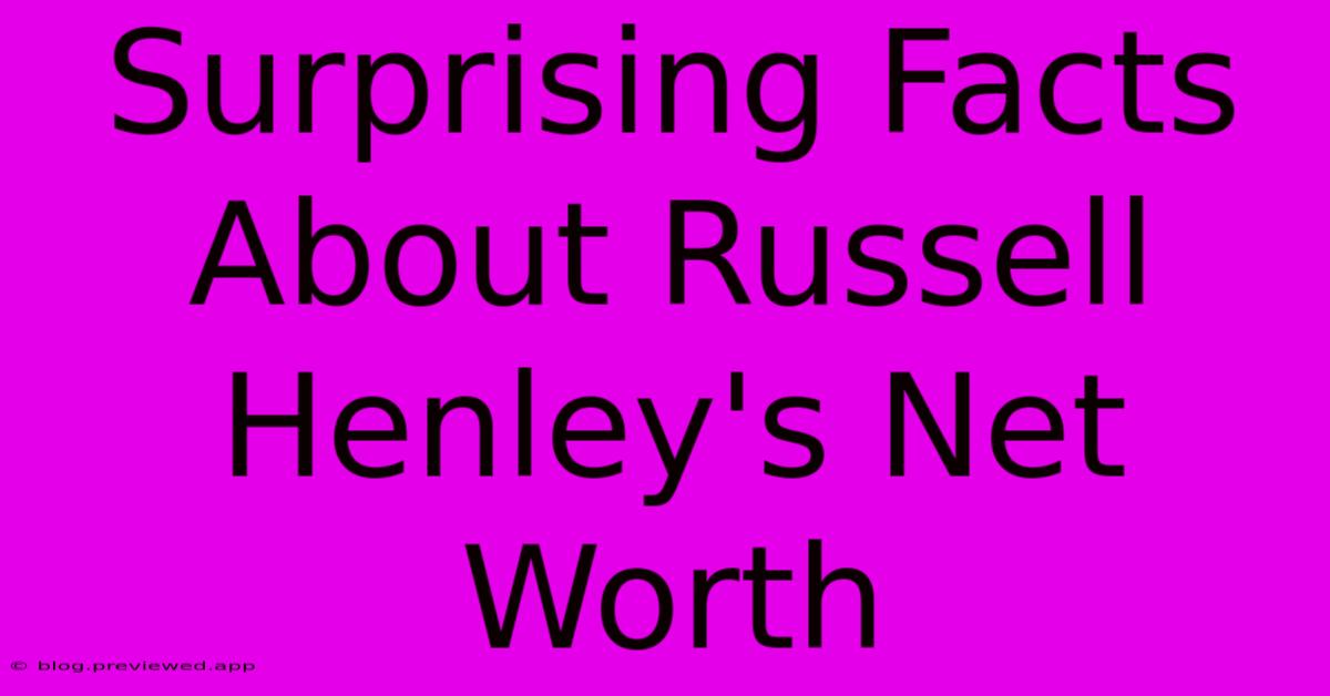 Surprising Facts About Russell Henley's Net Worth