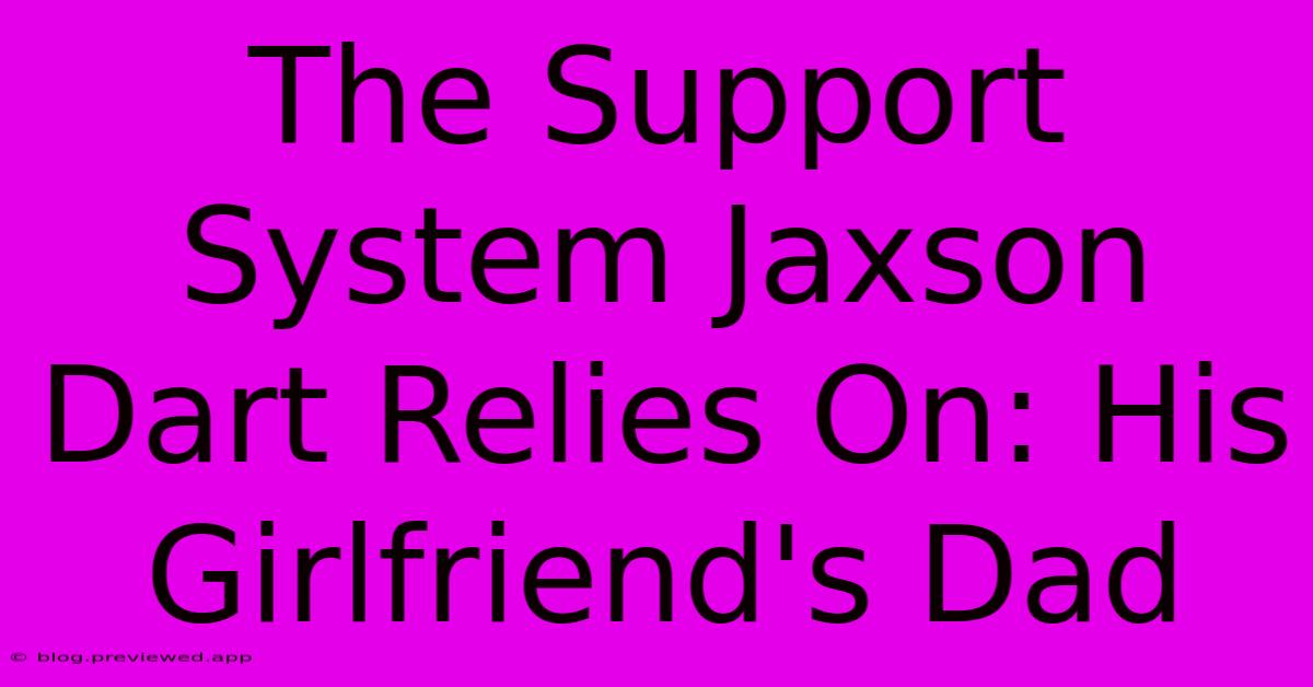 The Support System Jaxson Dart Relies On: His Girlfriend's Dad